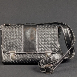 Sac Cartable tressé noir