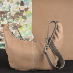 Sac Cocooning cuir beige