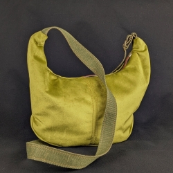 Sac Cocooning velours anis